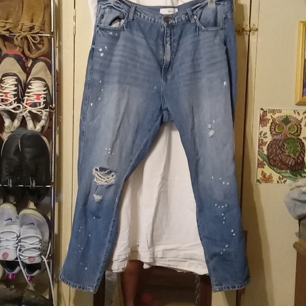 Women's rancan distressed jeans size 16